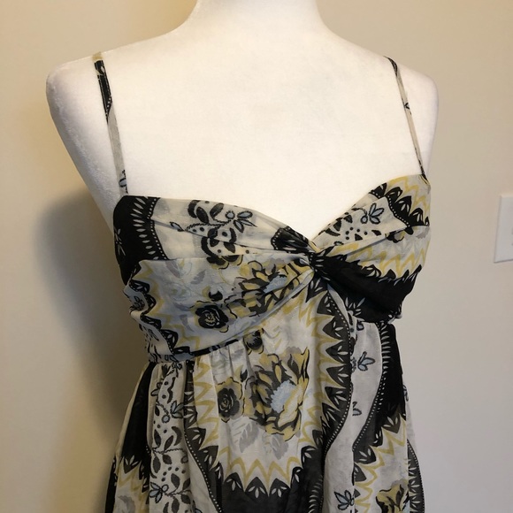 Free People Sheer Floral Spaghetti Strap Dress, M - Picture 2 of 6